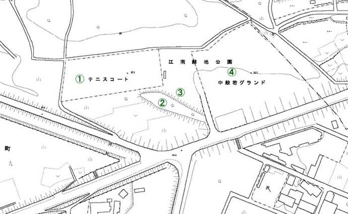 イラスト地図：公園施設位置図