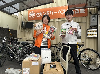 寄付したフードドライブの食品