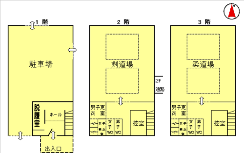 イラスト：武道館内部の配置図