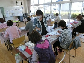 夢みる筆文字講座　講座の様子