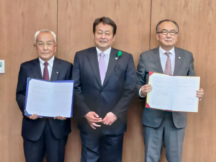 「地域災害発生時における災害ボランティアセンター支援に関する協定締結式」の様子