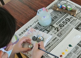 石ころアート教室